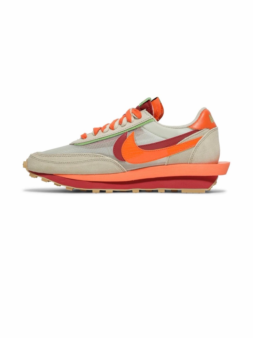 Nike x Sacai x CLOT LDWaffle Net Orange Blaze | Size 6.5M / 8W | DS New w/ Box
